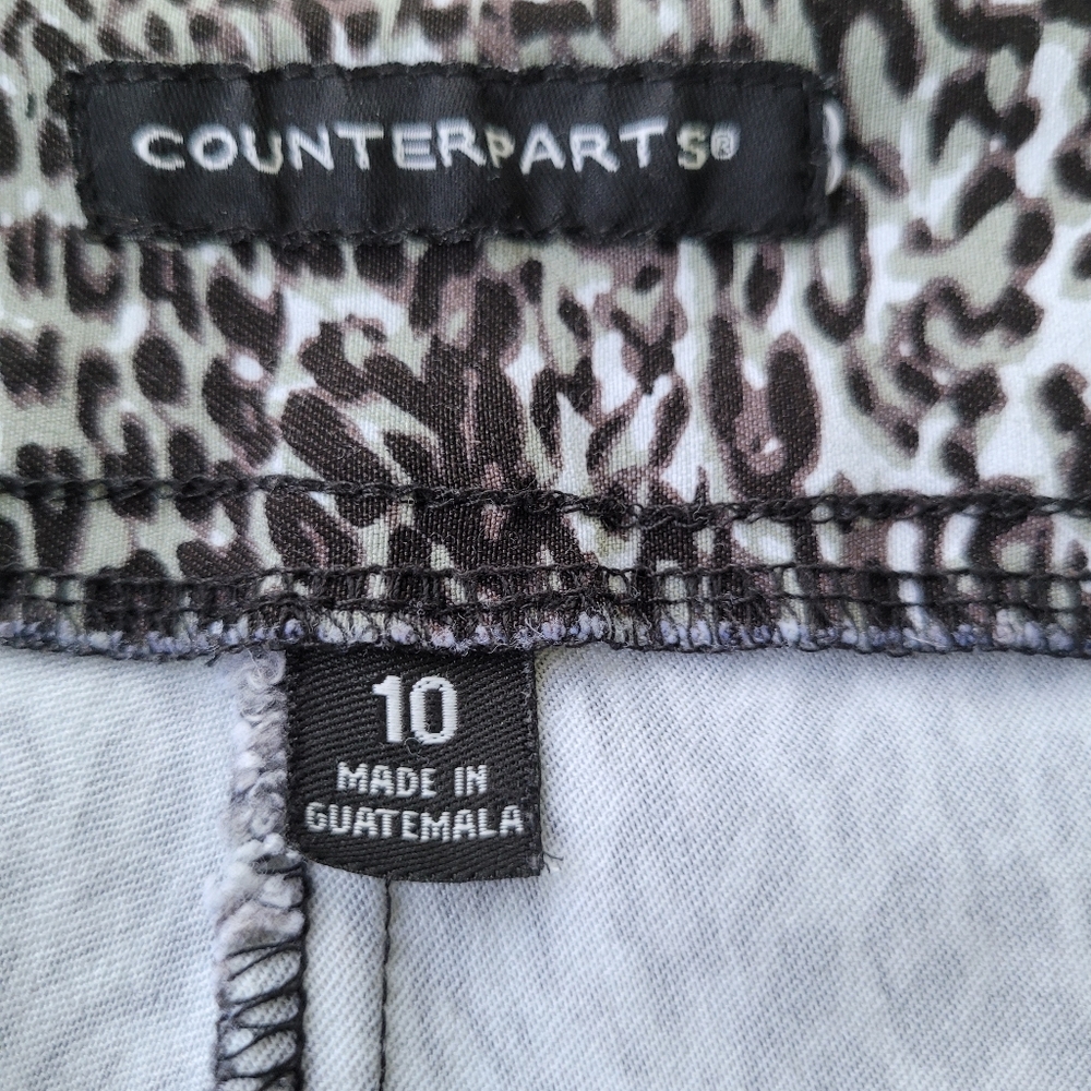 Counterparts Sz 10 Animal Print Pant - Picture 10 of 14
